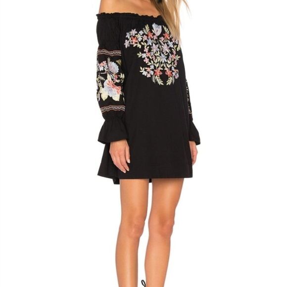 Free People 'Fleur Du Jour' Off-Shoulder Mini Shift Dress - size XS - Picture 12 of 12